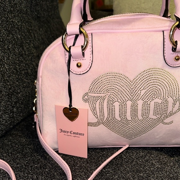 Juicy Couture Light Pink Velour Purse - Picture 3 of 9
